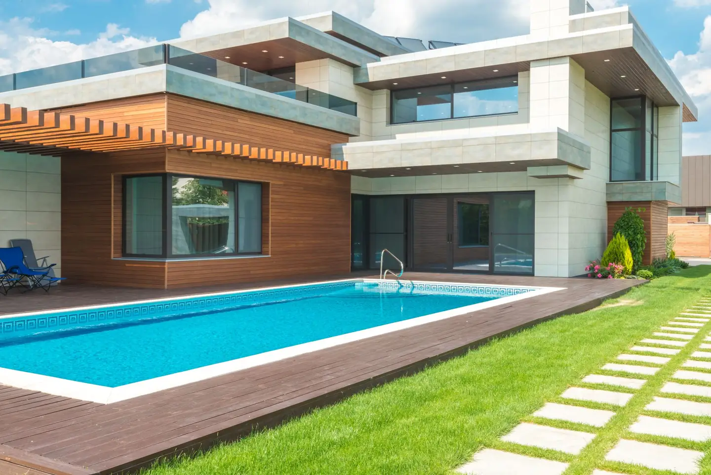 Swimming pool built in Hayters Hill, NSW